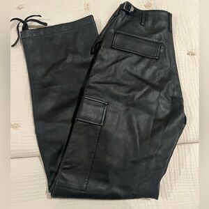 ASOS Faux Leather Cargo Pants